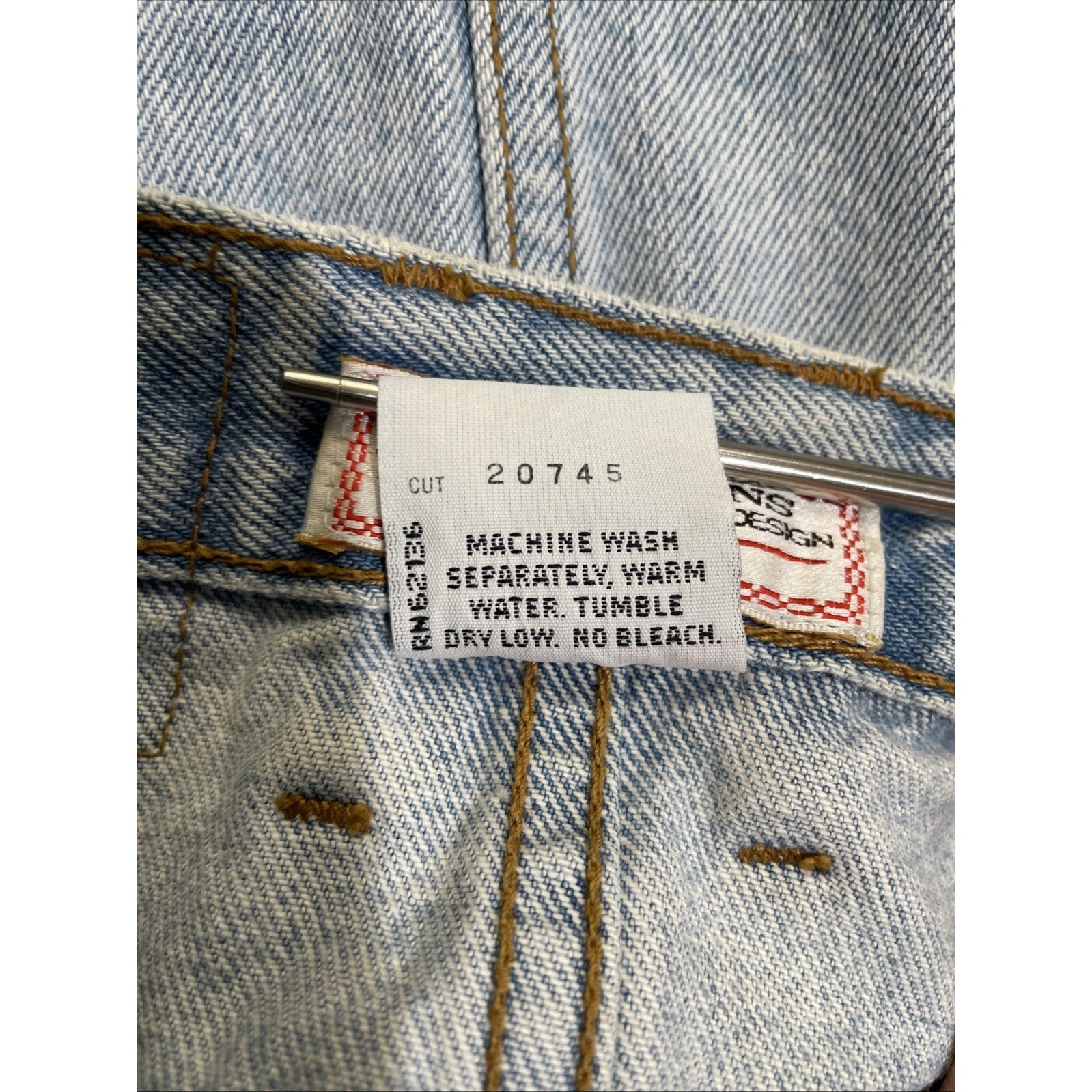 Guess Georges Marciano Denim Skirt 10501 SZ 24 VTG 80s 90s Light Wash USA