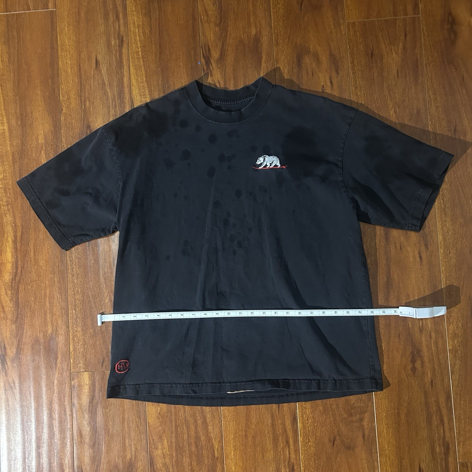 Heavyweight Collections California Bear Boxy Cropped Tee Black Size S