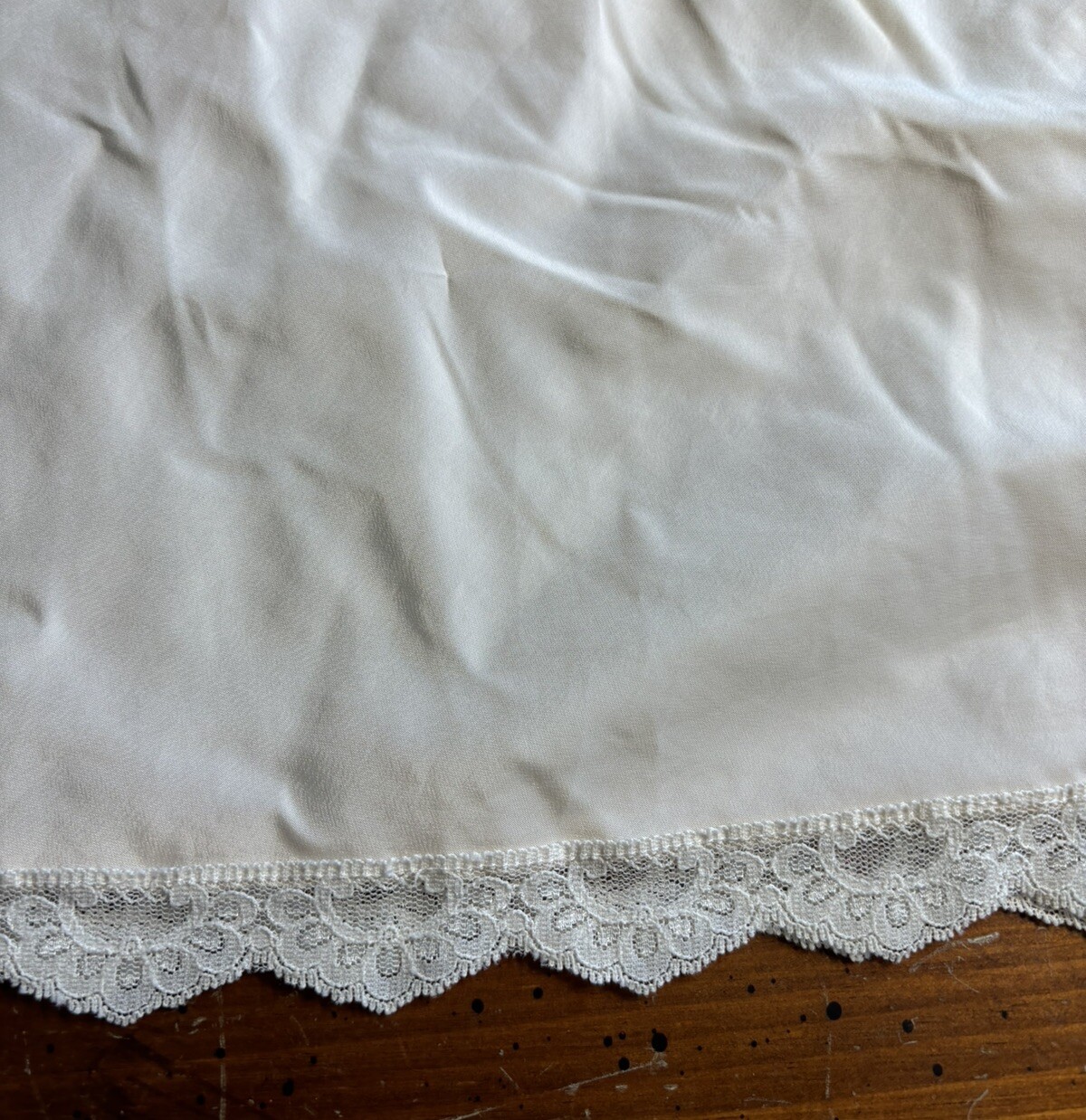 Corhan Noumair Half Slip Womens M Cream Hand Applique Girl Pagoda Vintage 60s
