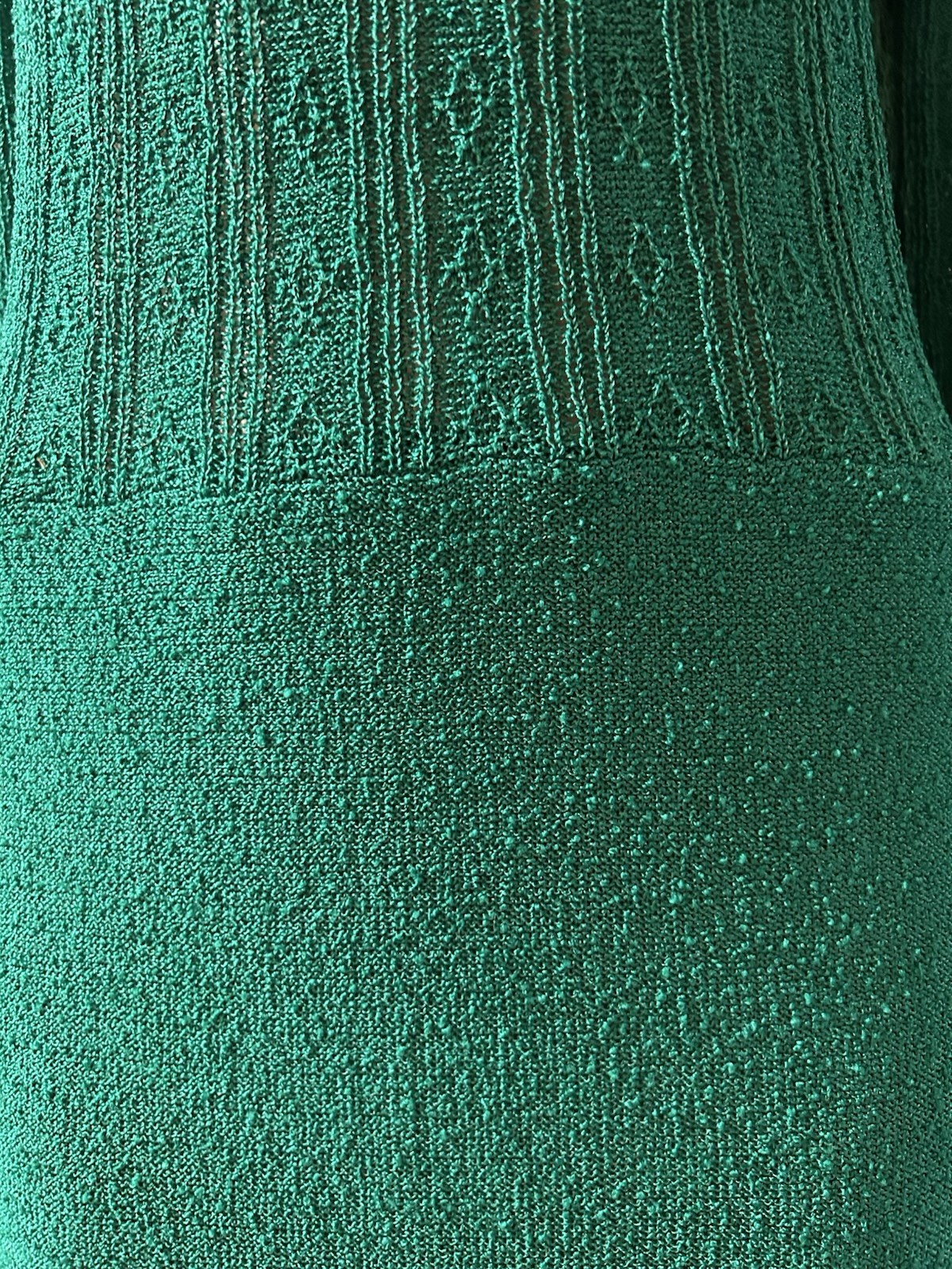 Saks Fifth Ave Vintage Green Knit Dress