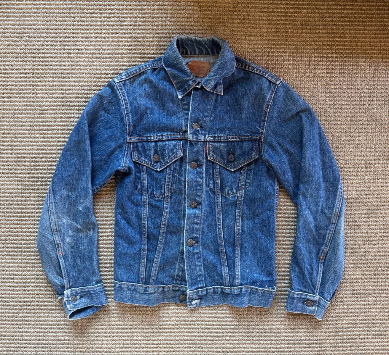 Collectible Vintage 1960s Levi’s Type 3 Denim Jacket Big E Size 34