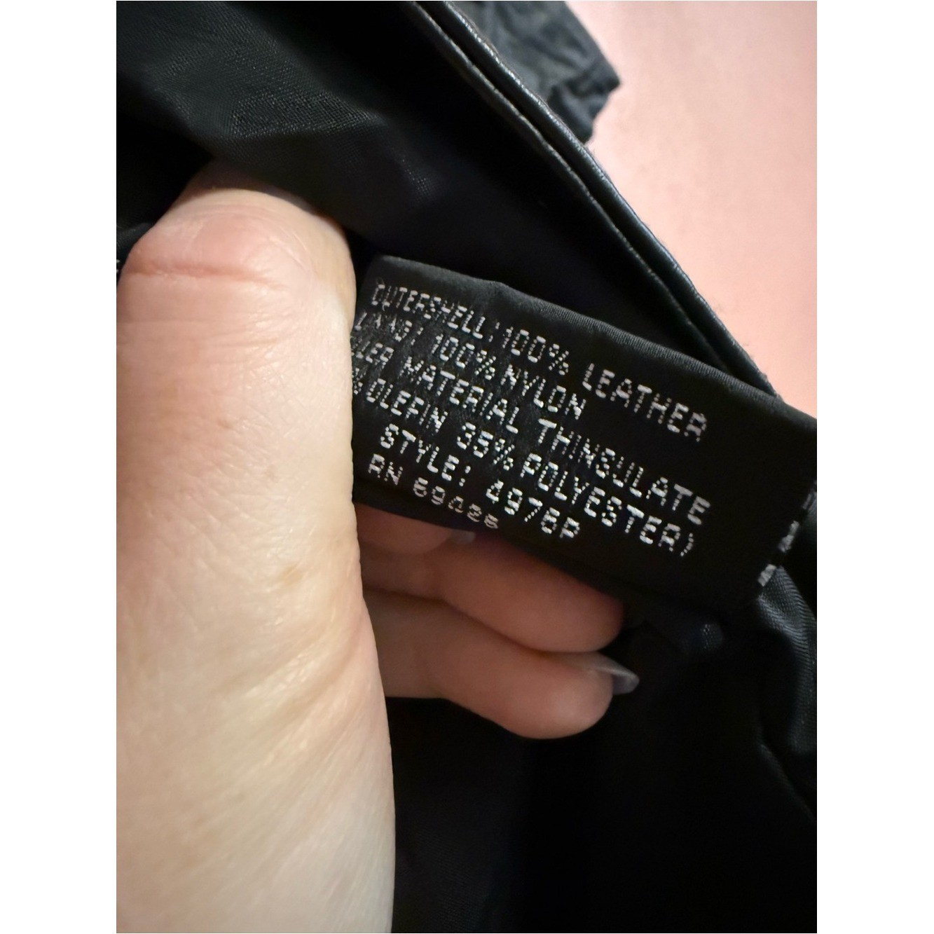 Wilsons Leather Black Long Women’s Leather Trench Coat Thinsulate Vintage