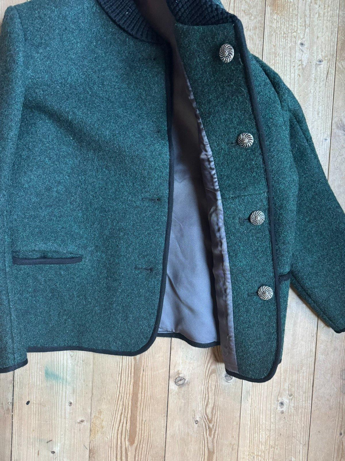 Walkloden jacket virgin wool costume jacket handmade unisex size 38/40 S/M