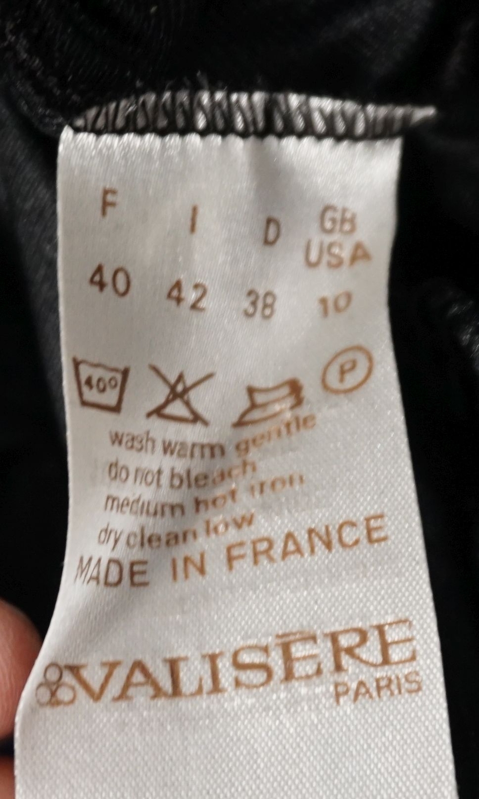 True Vintage Valisere Paris Damen Unterrock Unterkleid schwarz Größe 38 mit OVP