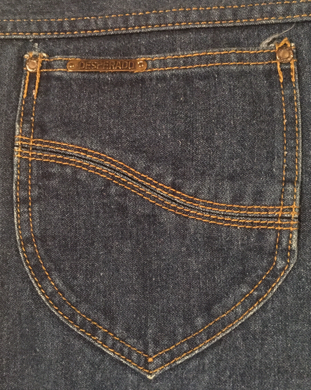 Desperado Mens Womens Blue Jeans Flare Leg True Vintage 1980s Awesome!