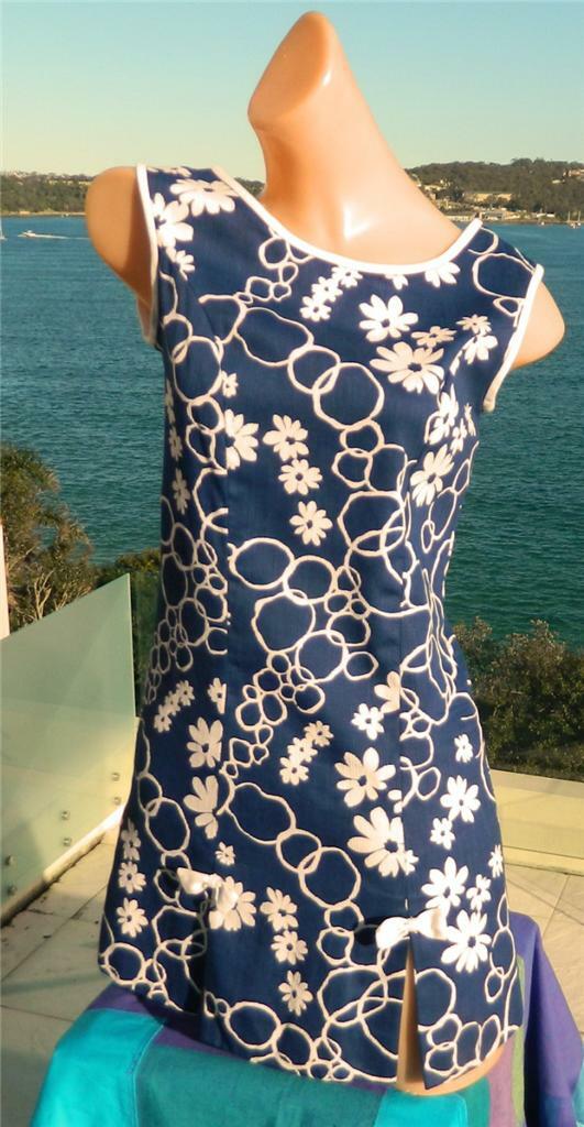 VINTAGE Jay Dee Model Sydney 1960s Original Rare Baby Doll Retro Mini Dress-Top
