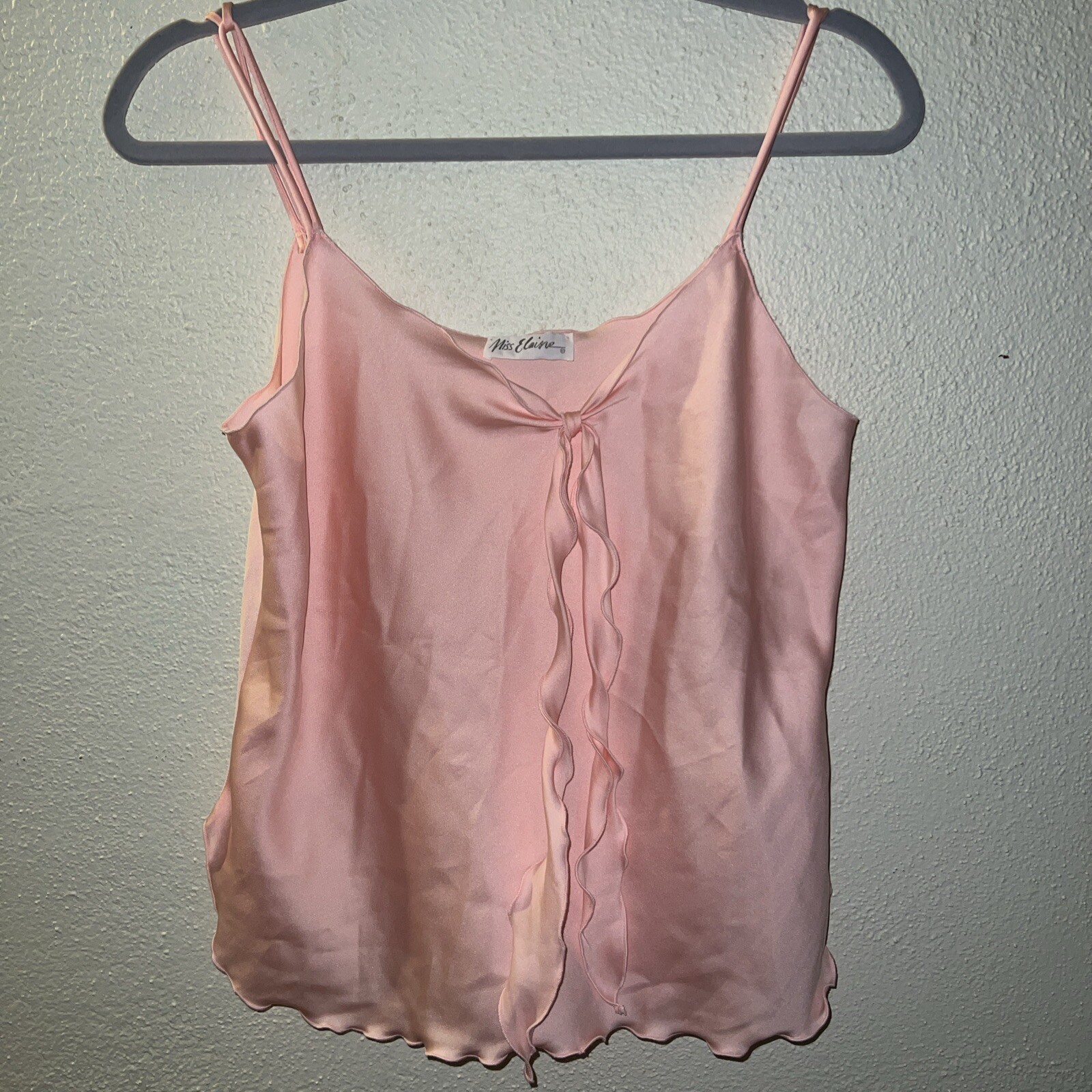 Vtg Miss Elaine Said Fifth Avenue Pink Sleep Wear 2pc Small USA Union Made