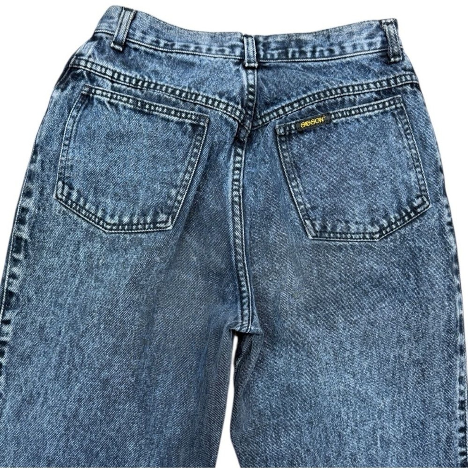 Sasson Dark Acid Wash High Waist Tapered Jeans Vintage 80s 90s Fits 26/27