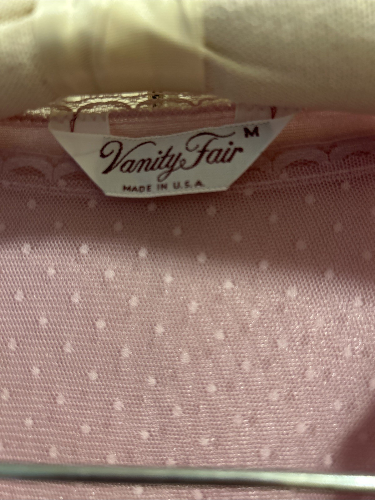 Vintage Vanity Fair Pink Gown Robe Set. S/M