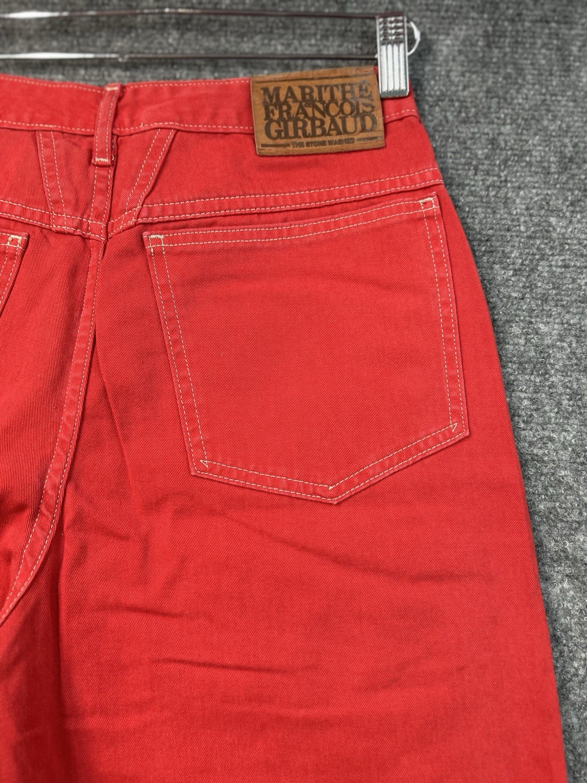 Pedal Pusher’s Vintage Red Size 9-10 100 % Cotton Made In USA