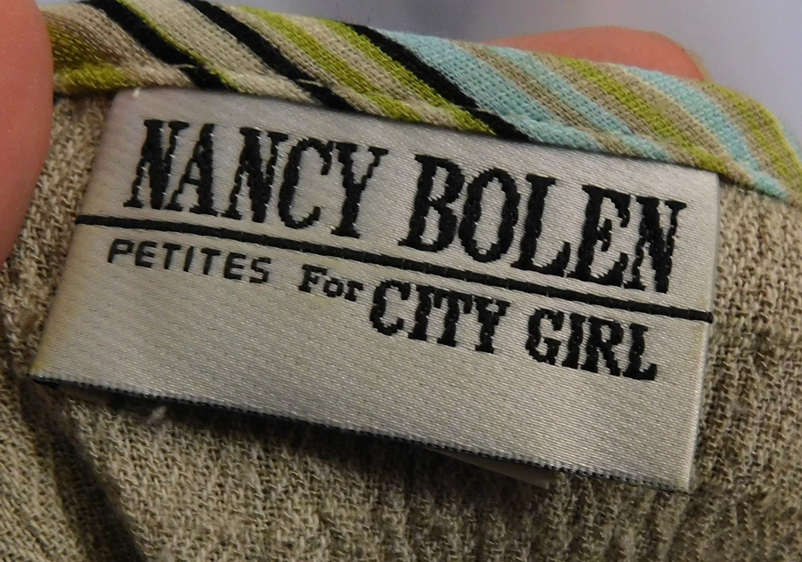 Vintage Nancy Bolen Petites For City Girl Rustic 80s Top