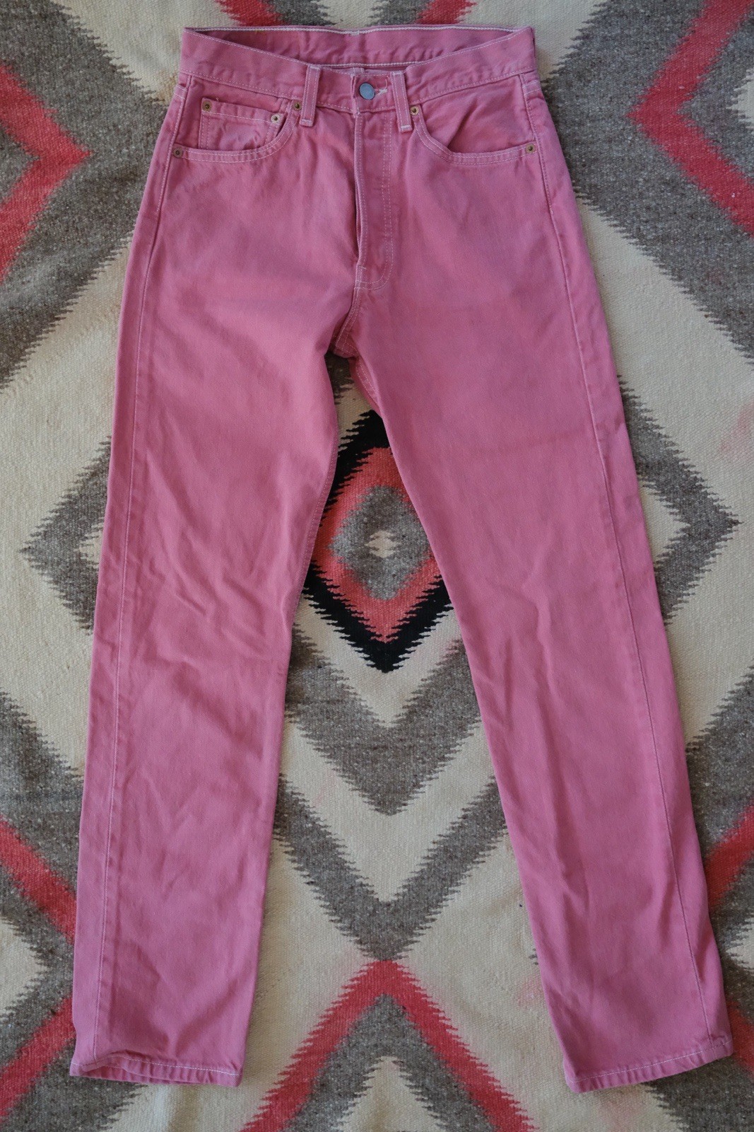 Vintage 80’s/90’s Levi’s 501 Pink 28 X 32 Actual Size Made In USA VGC