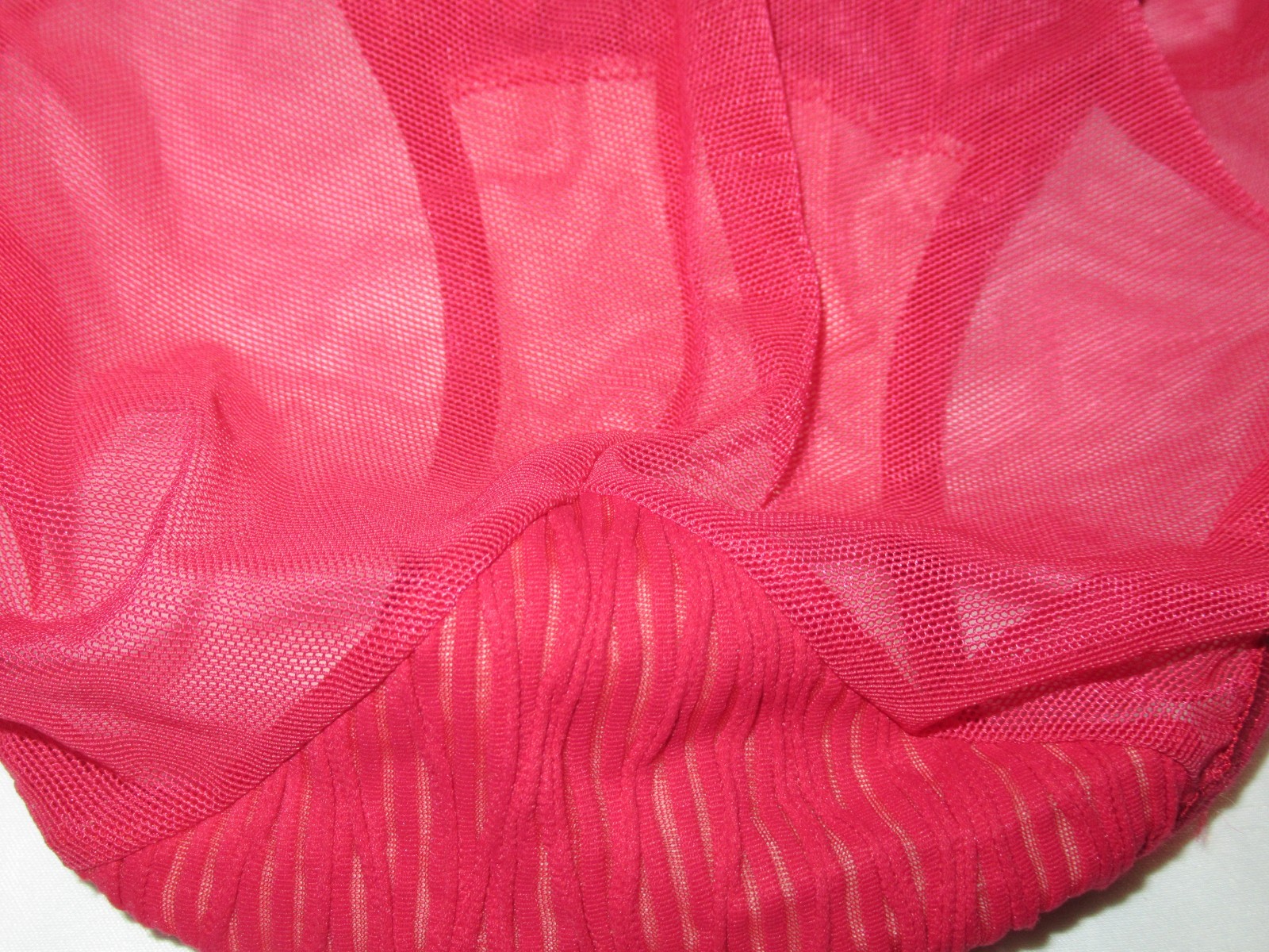Vintage Warners textural nylon stretch Panties size M brief 1990s NWT fuchsia