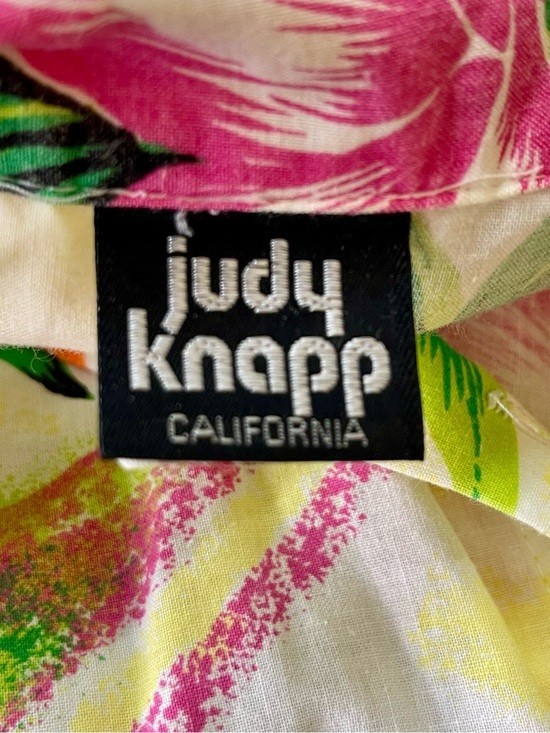 Vintage Totally 80s Judy Knapp California Hawaiian Button Front Shirt Large