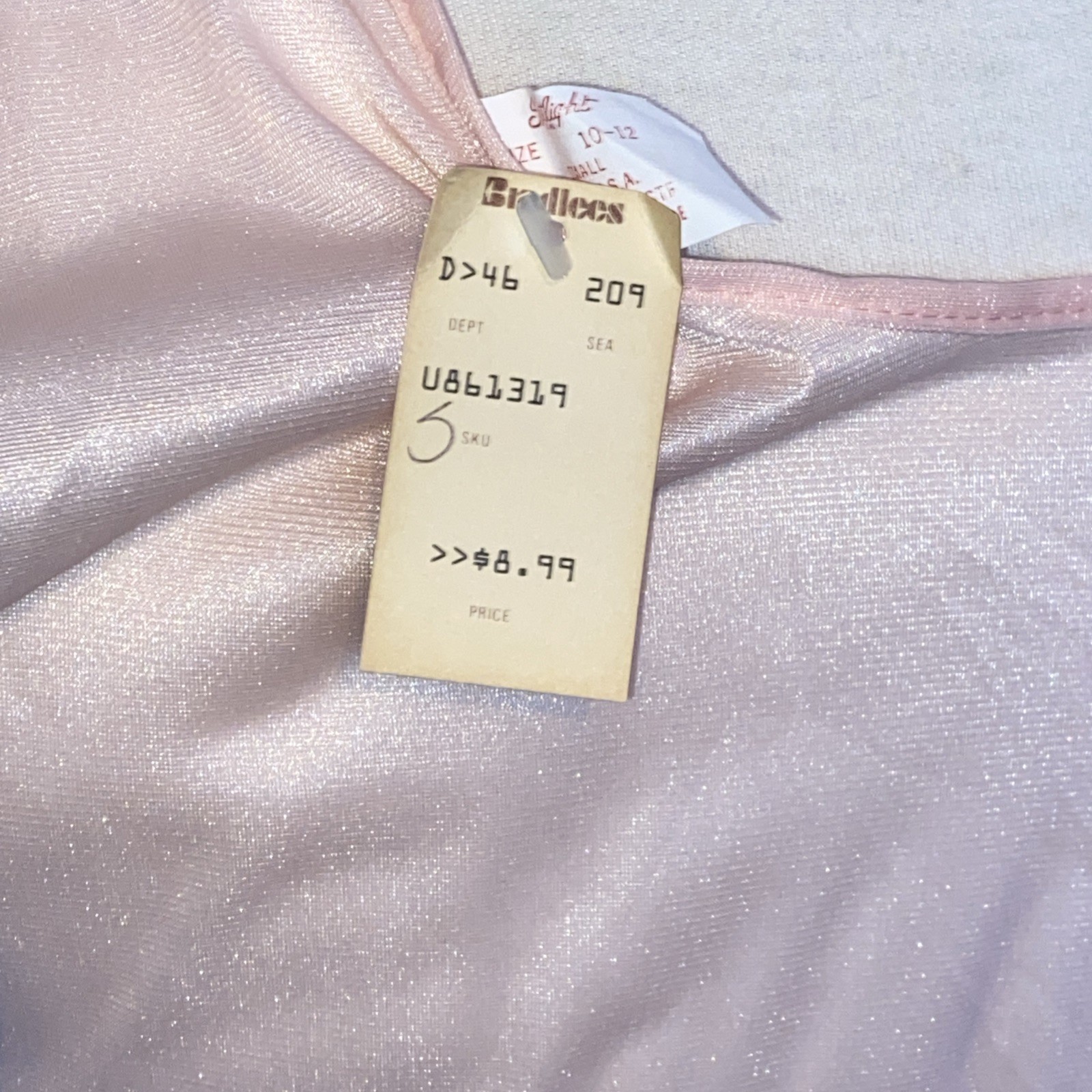 1960s Spotlight NY Nightgown Pink Lace Size Small