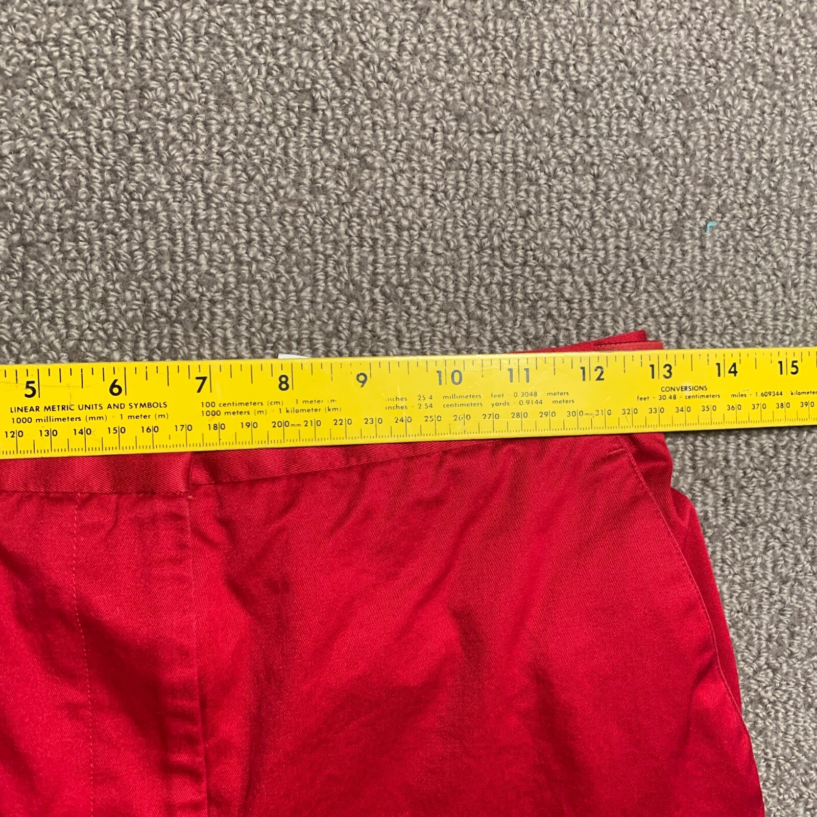 Vintage Liz Claiborne Lizsport Pants Women 4 Red Capri Pockets