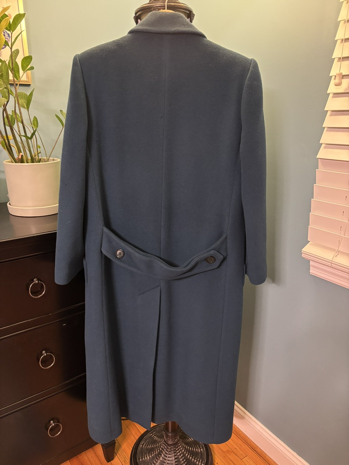Vintage J G Hook Teal Coat 100% Wool Made in USA Women’s 12–14 Lined Jacket