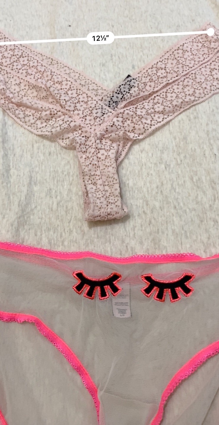 Vintage mix lote/2 PINk/ Victoria’S Secrets PANTIES#6290