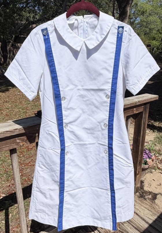Vintage Student Nurse Uniform Dress Sz 12 Student Profiles Inc Made In USA Retro