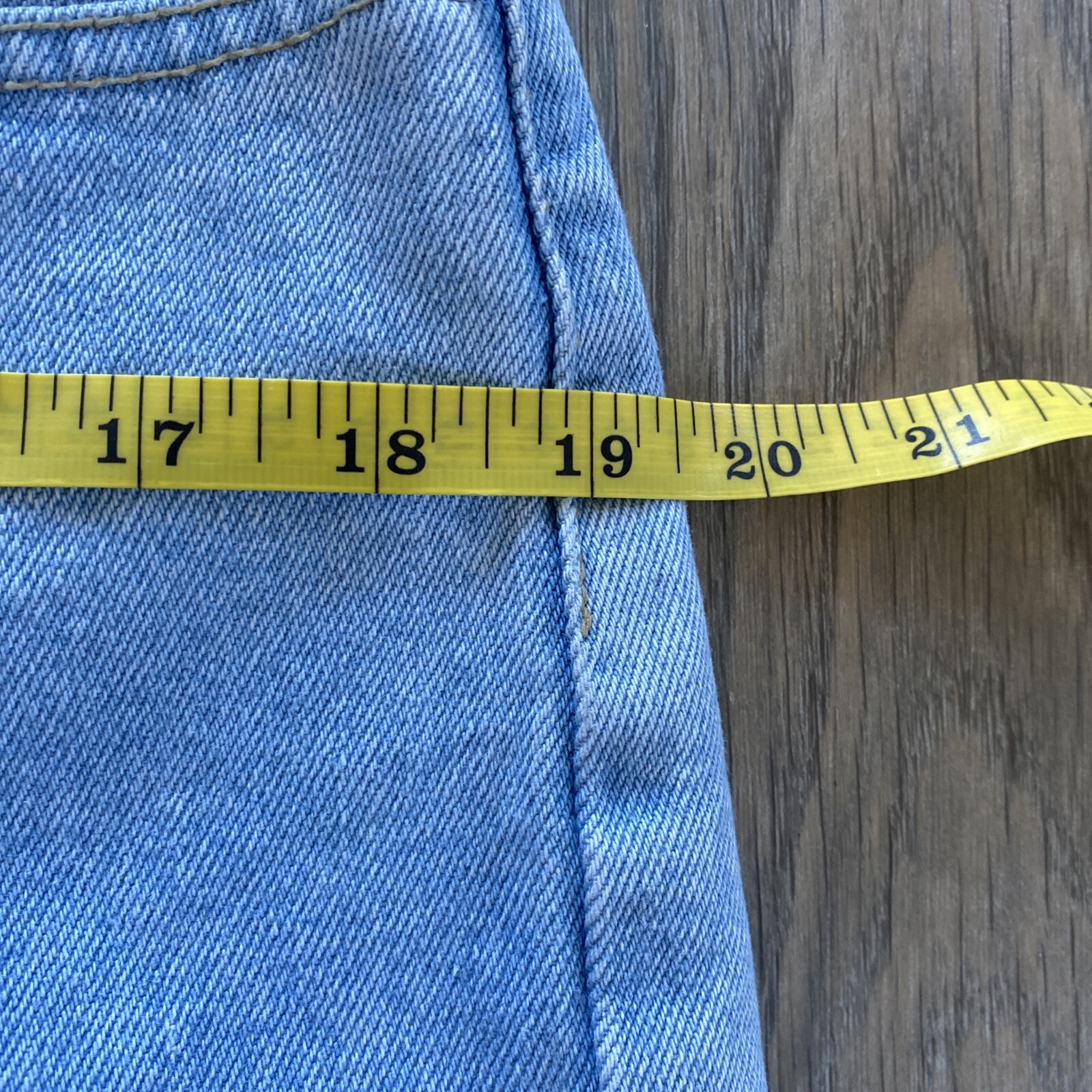 vintage denim mom shorts