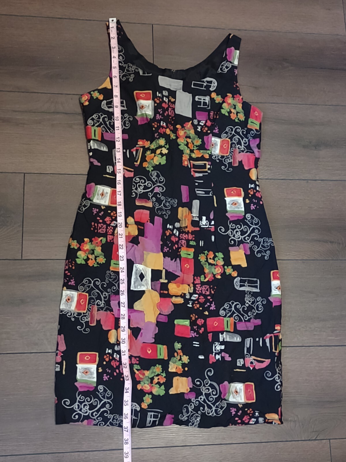 Vtg Rabbit Rabbit Rabbit Designs Size 10M Dress, 90s Floral Pattern, Grunge!