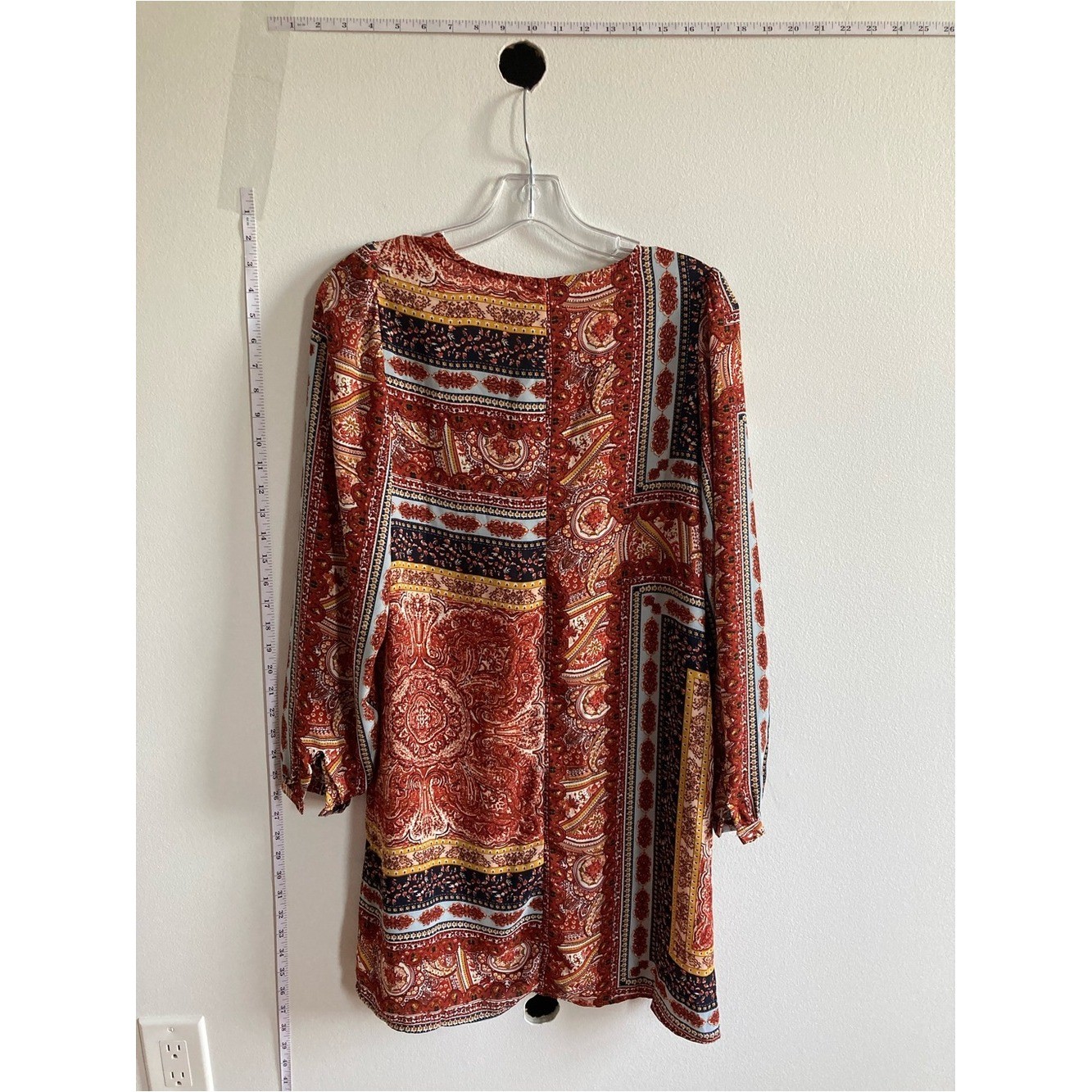 NWT only life XS 70s reimagined paisley bohemia scarf print dress