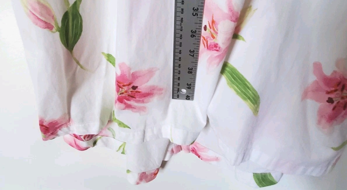 Vintage Crabtree And Evelyn Lily Dress Medium Cross Back Empire Waist