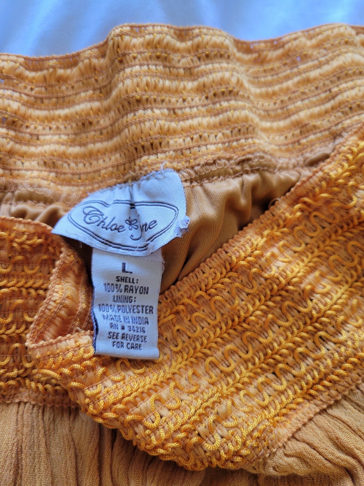 clothes for women used Chloe June Long Orange Skirt Size L