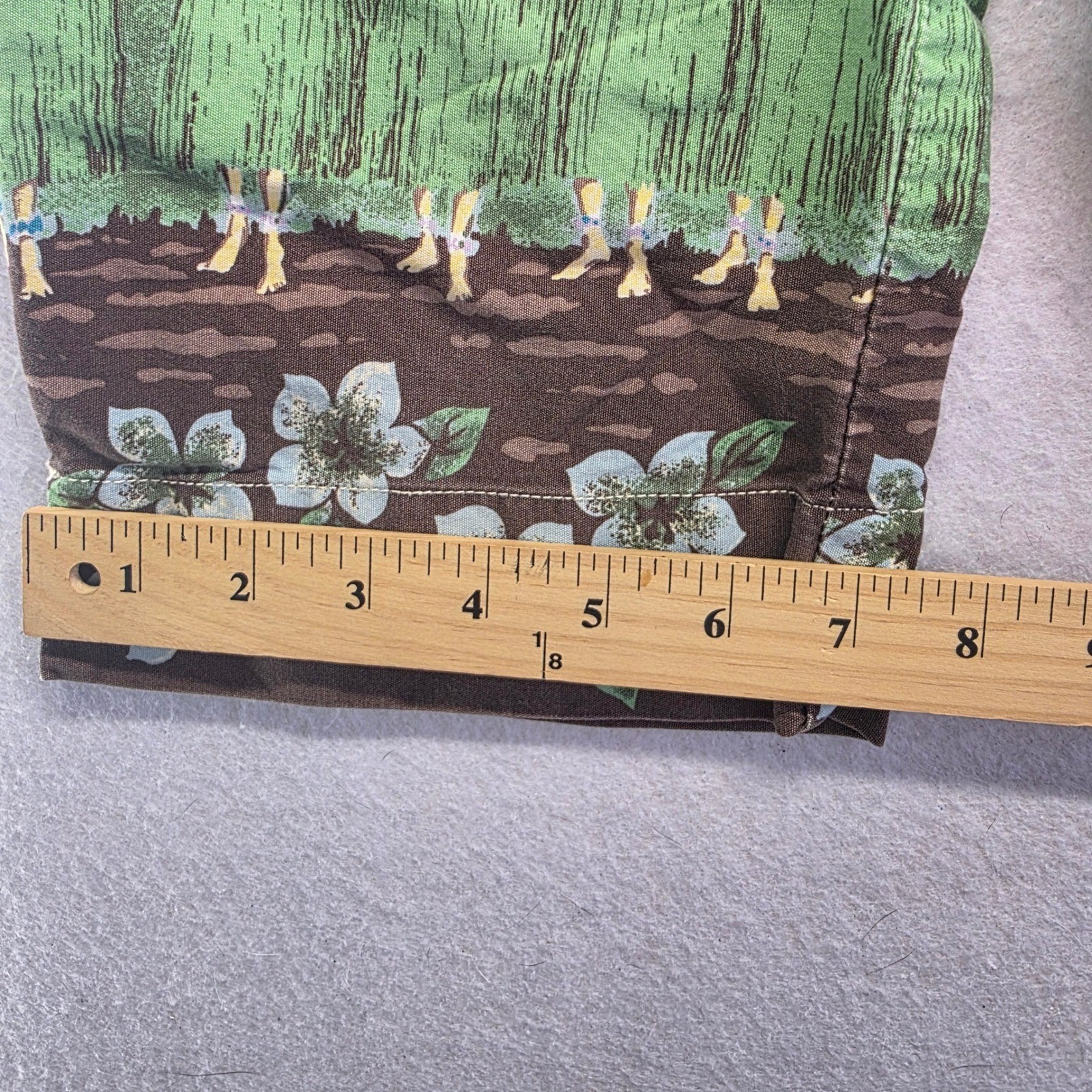 Old Navy 2000 y2k Hawaiian Hula Girl Swim pants crop Sz 0 *read