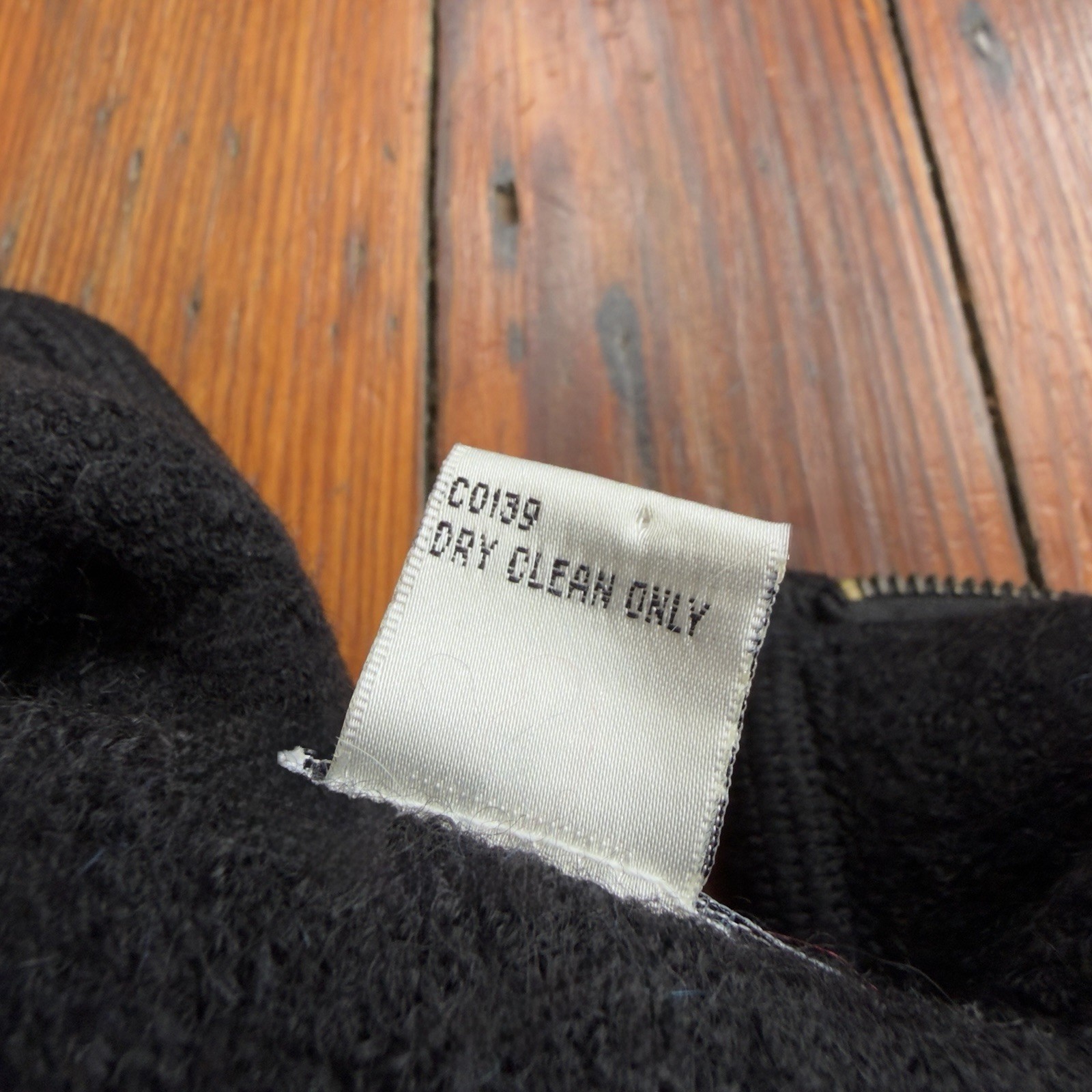 Vintage 2000s PHD Paul Harris Design boiled wool black zip vest Small