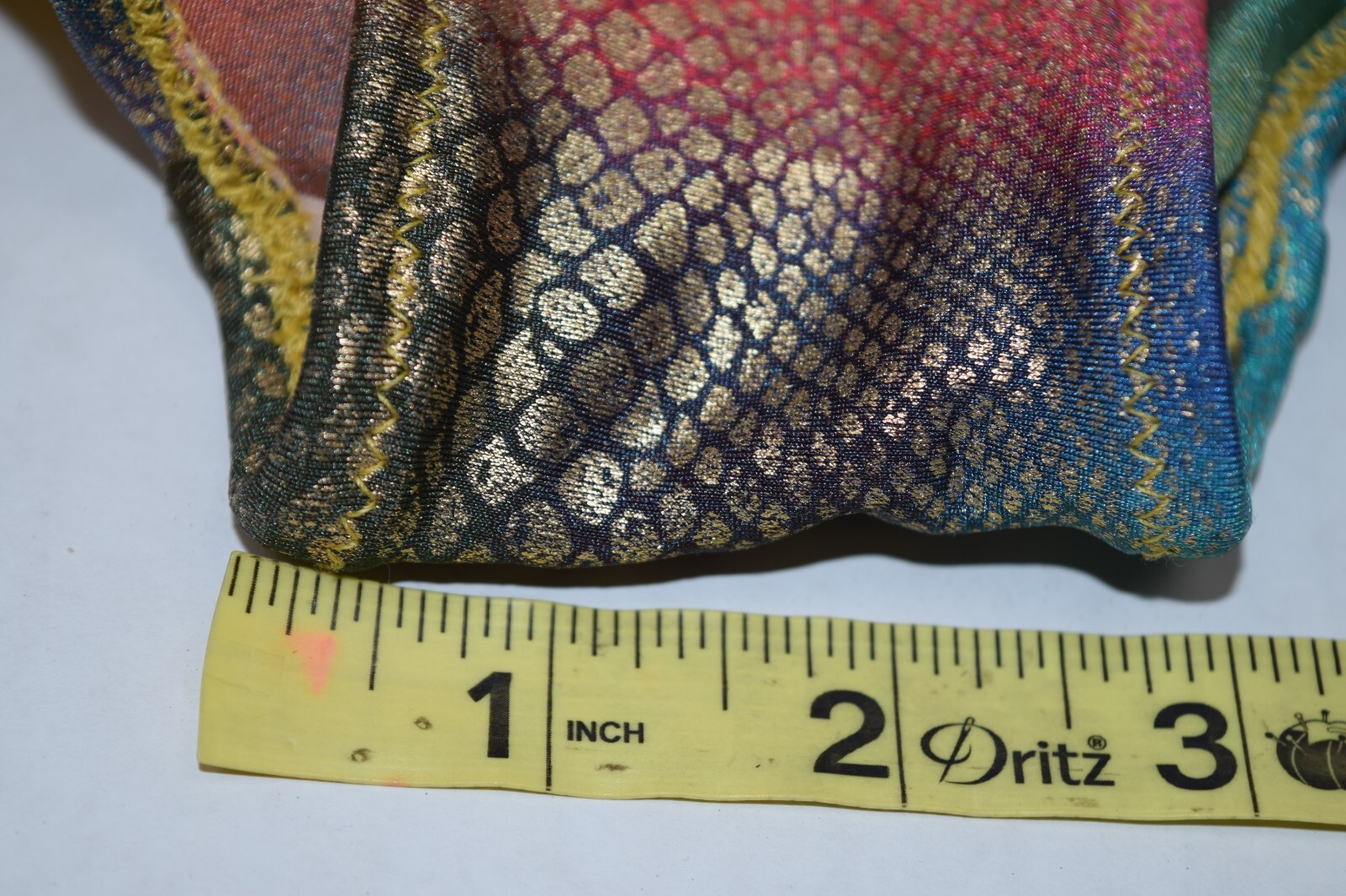 Vintage Swimsuit Gottex Size XS/S 80s Rainbow Snake Skin Print One Piece