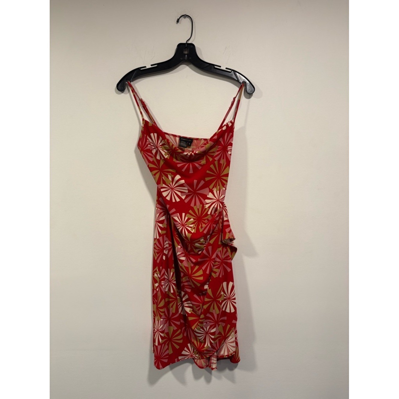 Vintage BCBGMAXAZRIA cowl neck mini dress