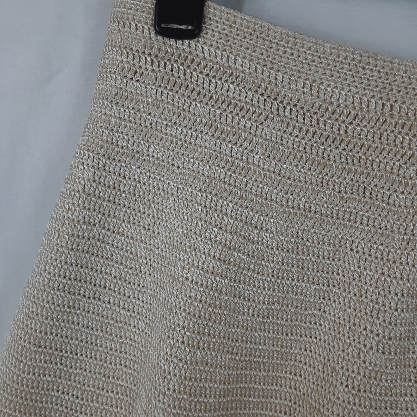 Vintage Sweater Skirt & Top Matching Set Beige Womens Unmarked Size/Brand READ