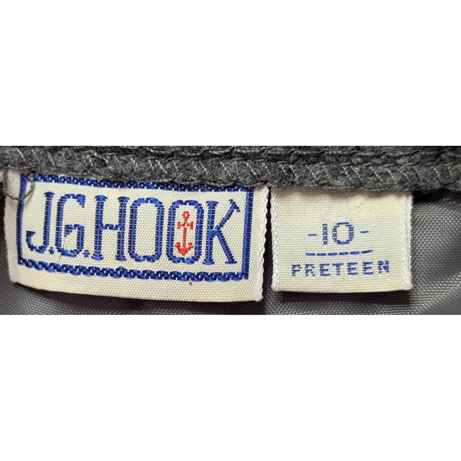 J.G. Hook Trousers Women 10 Preteen Gray Excellent Vintage Wool Blend Lined Pant