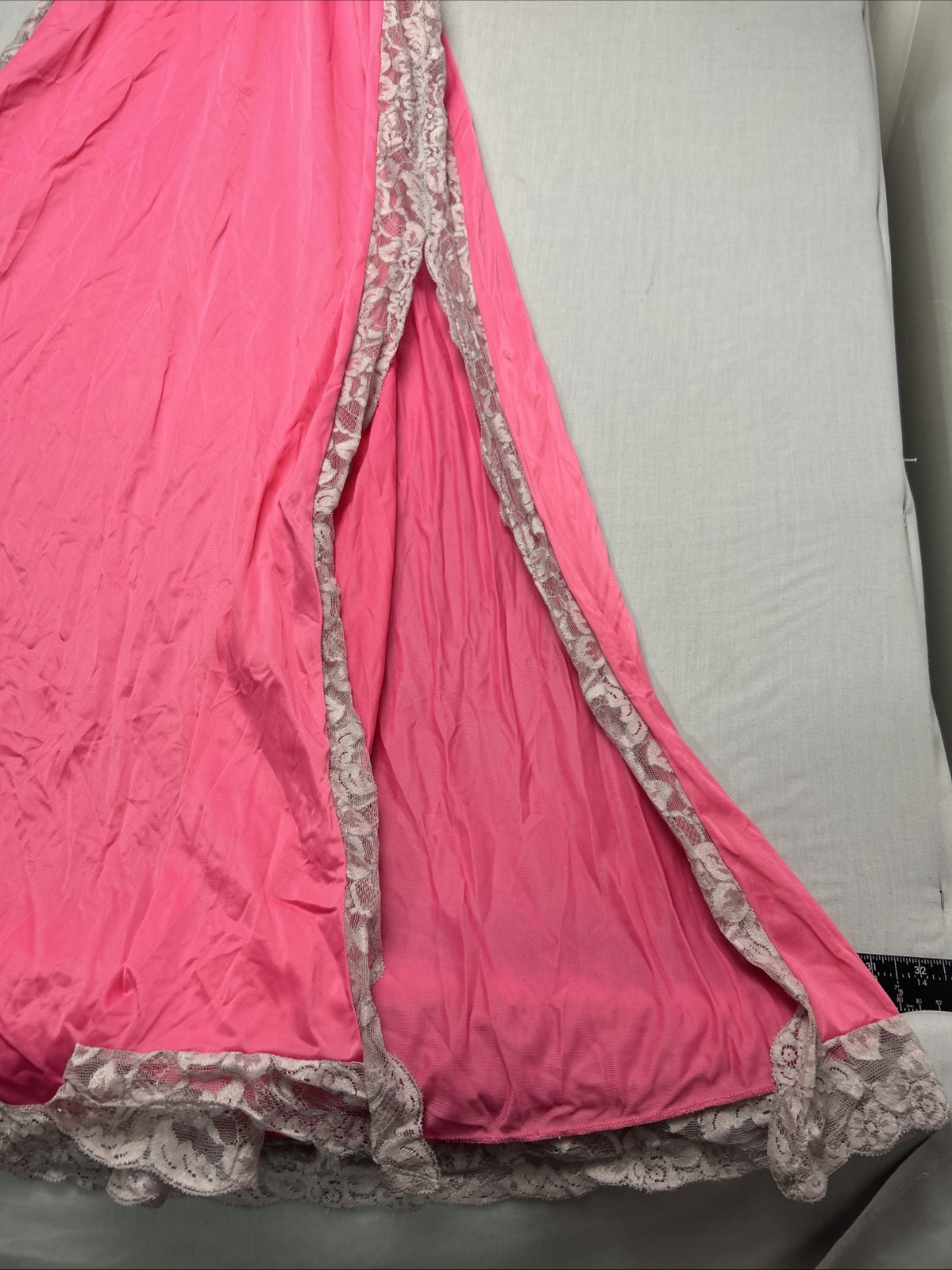 VINTAGE 1960’S GLYDON’S LACE TRIM CHIFFON NIGHT GOWN SIZE SML