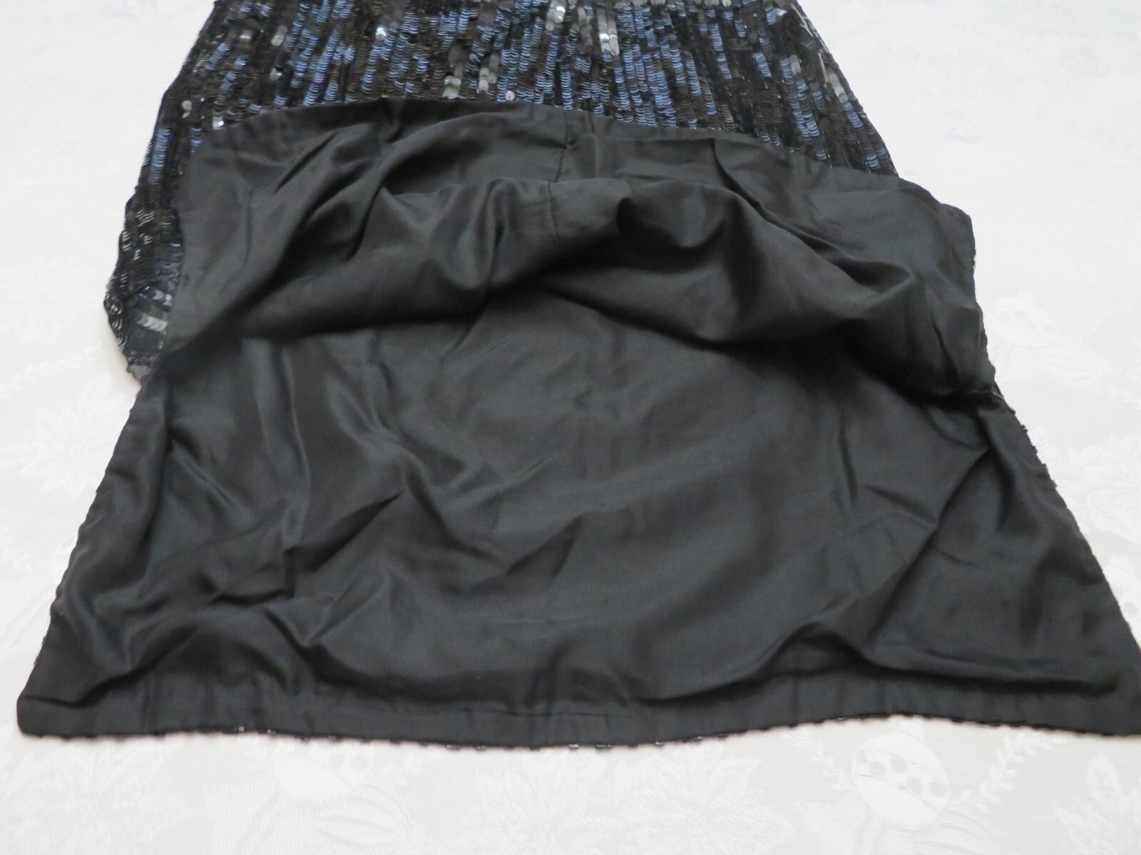 1990’s VTG Vanna White Original Beaded Sequin Dress Size M Gold & Black Beading
