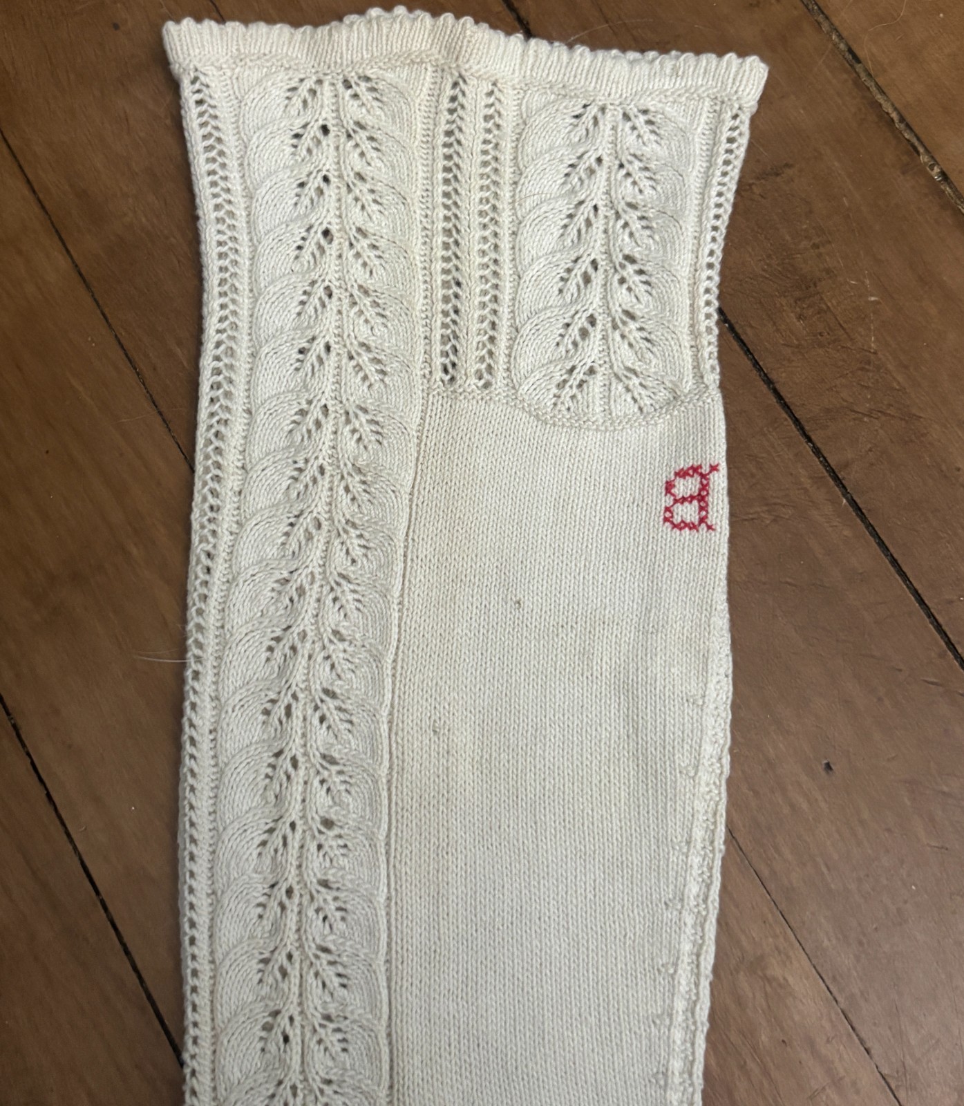 Fancy Hand Knit Victorian Antique Stockings Socks
