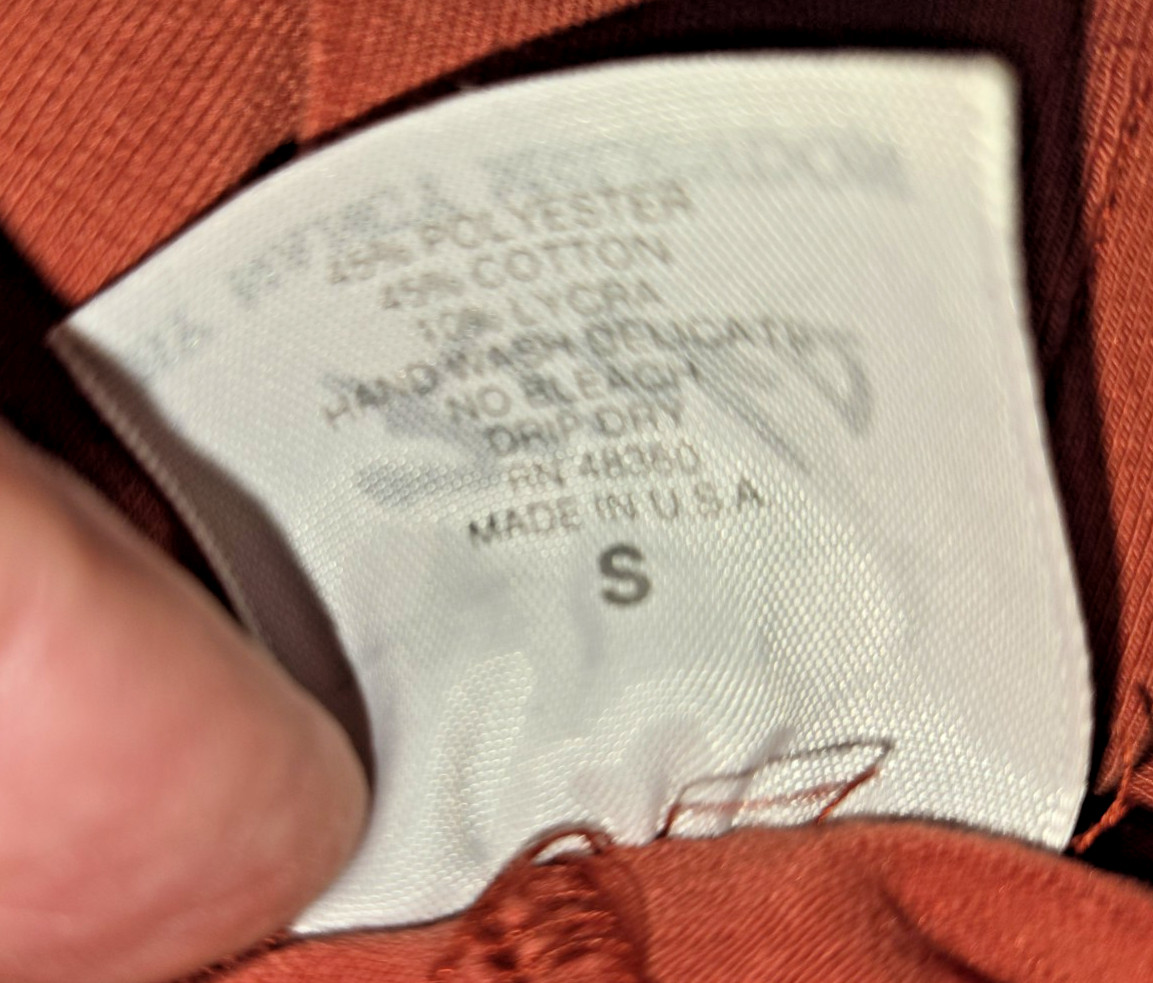Rare VTG Y2K Kicks Nancy McAleney Women’s S Dancewear Rust Red Tee USA