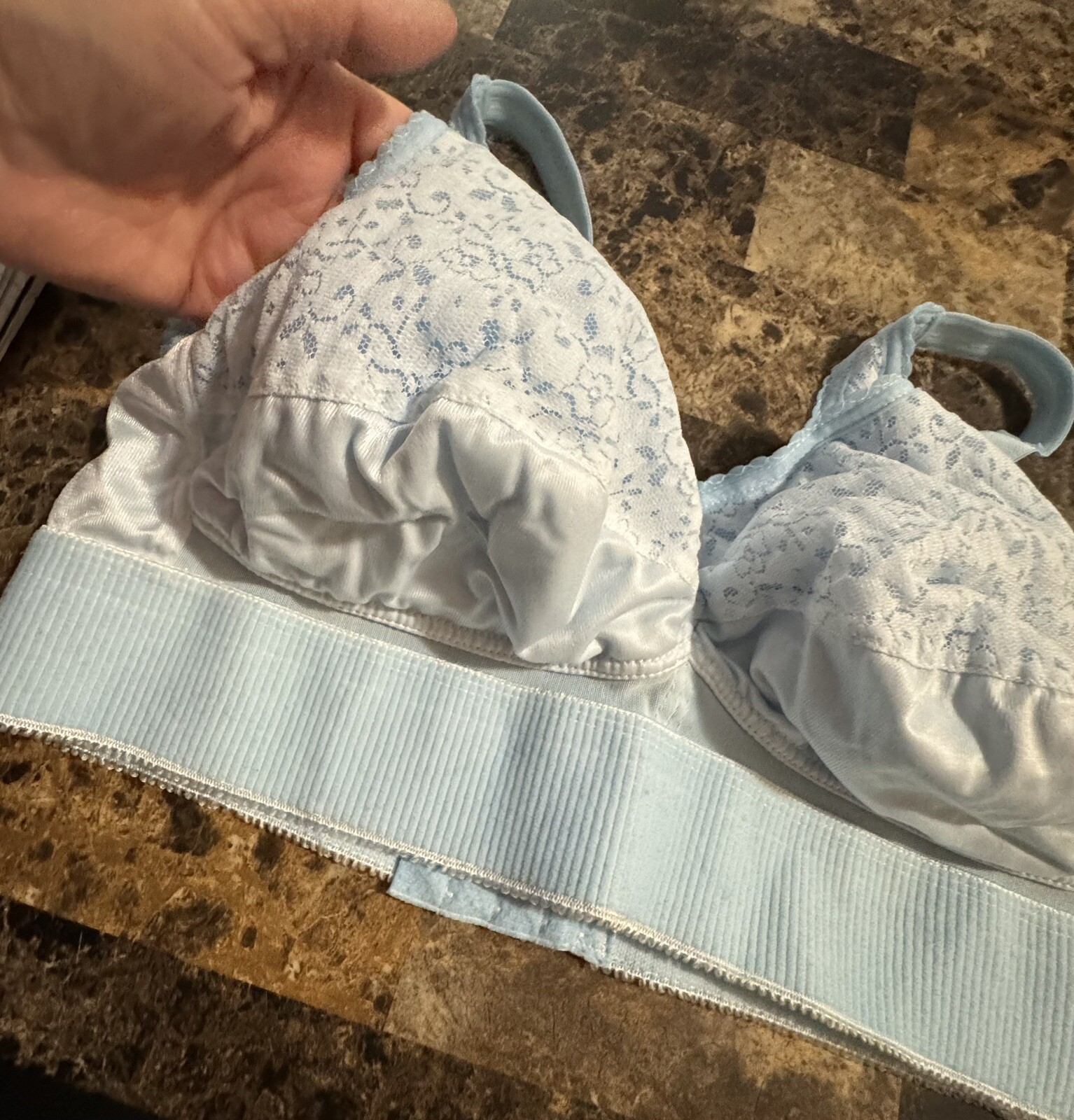 JODEE SURGICAL BALANCED FIT MASTECTOMY BRA. 44 A. BLUE