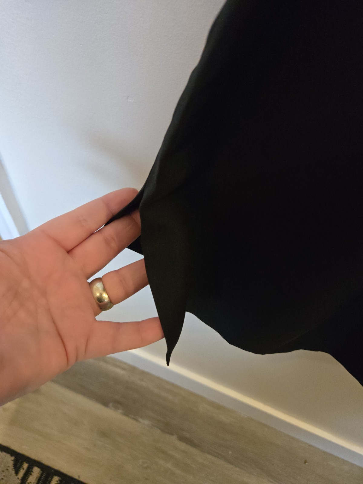 Vintage Saks Fifth Ave 100% Silk Dress Lbd Sheath Sz 8 Black Royal Crown Colony