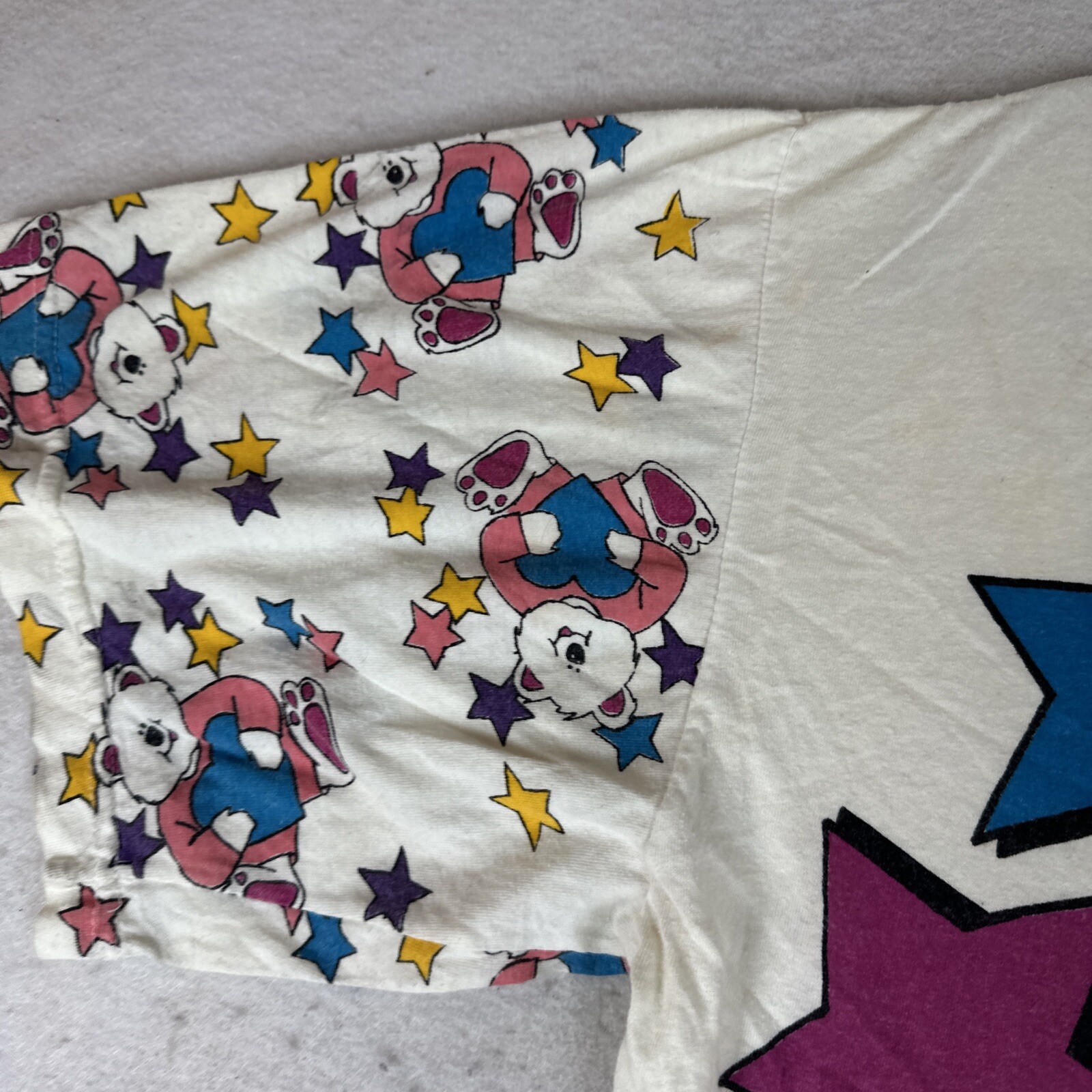 Vintage 1995 Jennifer Dale TEDDY BEAR HEARTWARMER Tshirt Long Nightgown