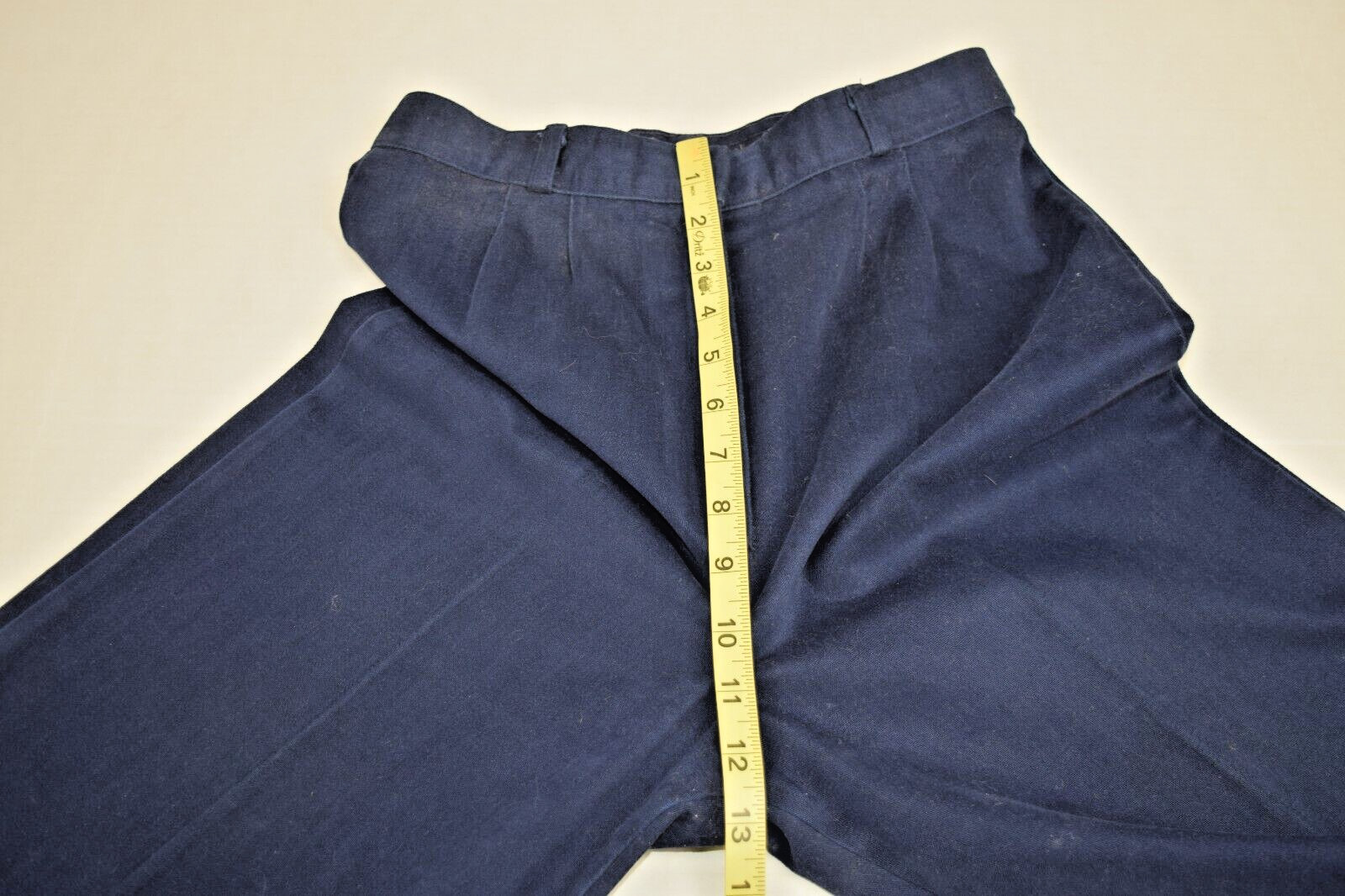 Vintage Pants Bronson of California Size 26 x 32 60s Blue Heavy Fabric Wide Leg