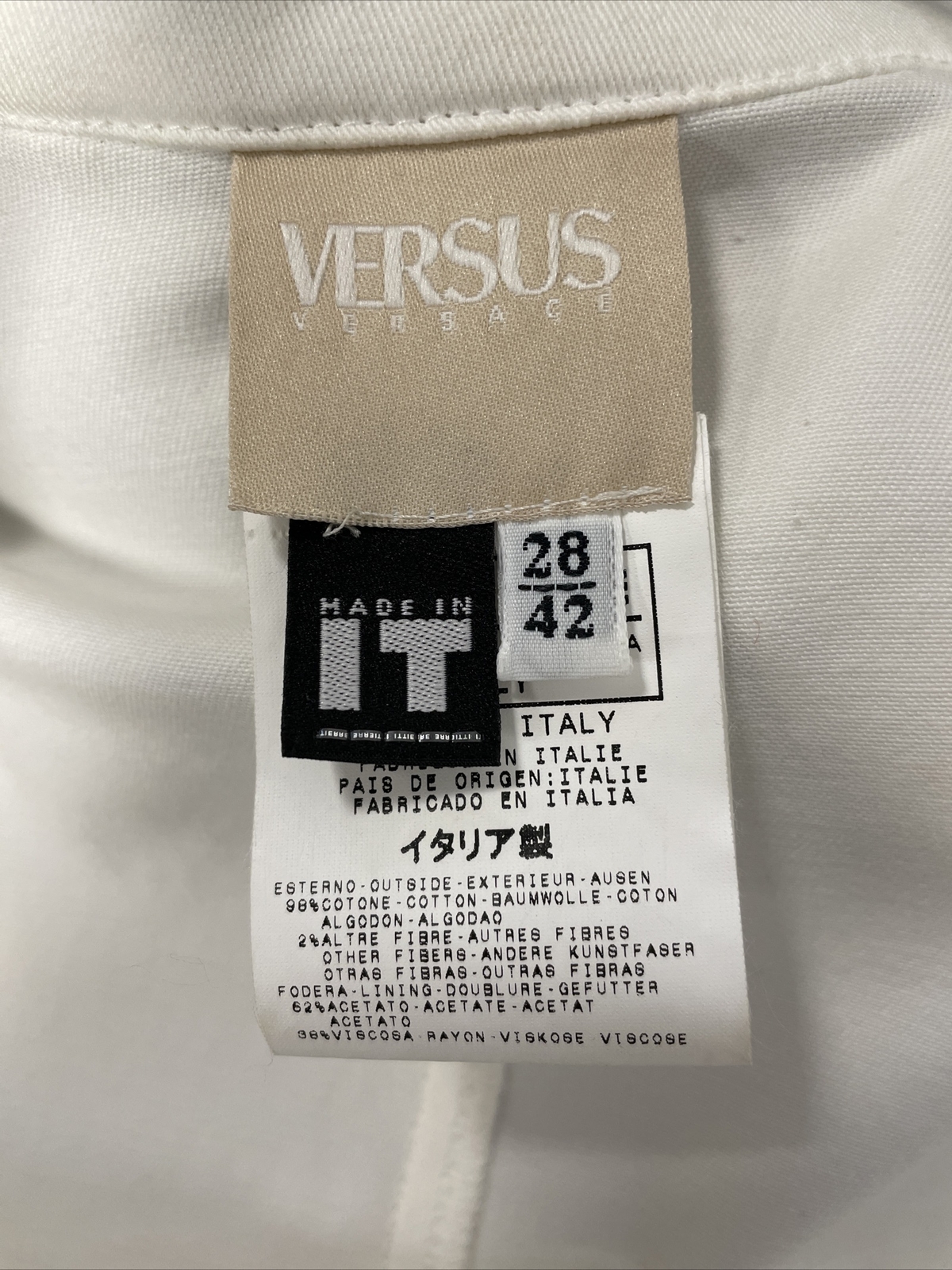 VERSUS VERSACE JEANS JACKET WOMEN JACKET WOMAN VINTAGE JH509