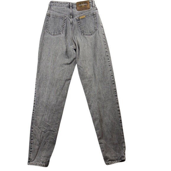 Vintage Edwin Jeans Gray Acid Wash High Rise Tapered Mom Jeans Made in Japan 26