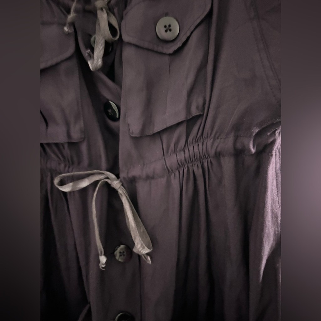 Foley + Corinna Y2K Purple Cargo Utility Silk Cotton Dress Xs $95 2015 Spring