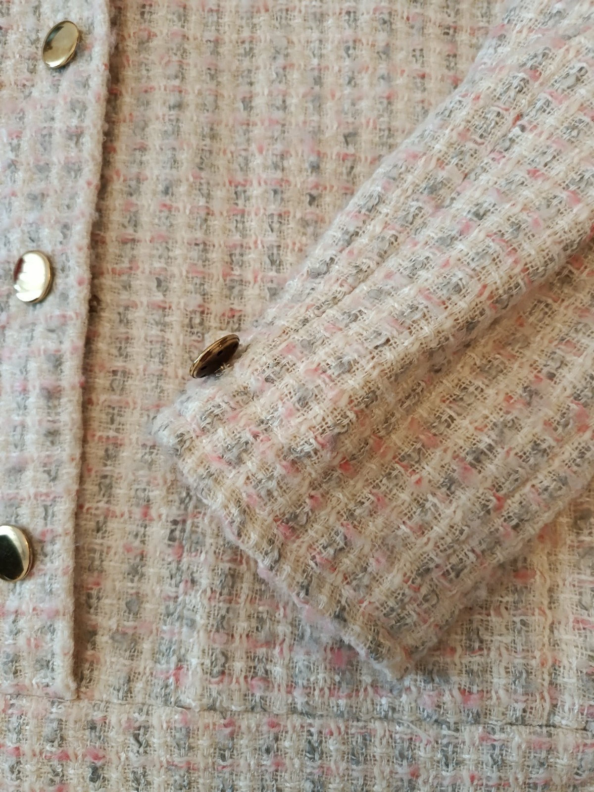 Max Heymans Rare Vintage Haute Couture Tweed Boucle Drop-Waist Flapper Dress M L