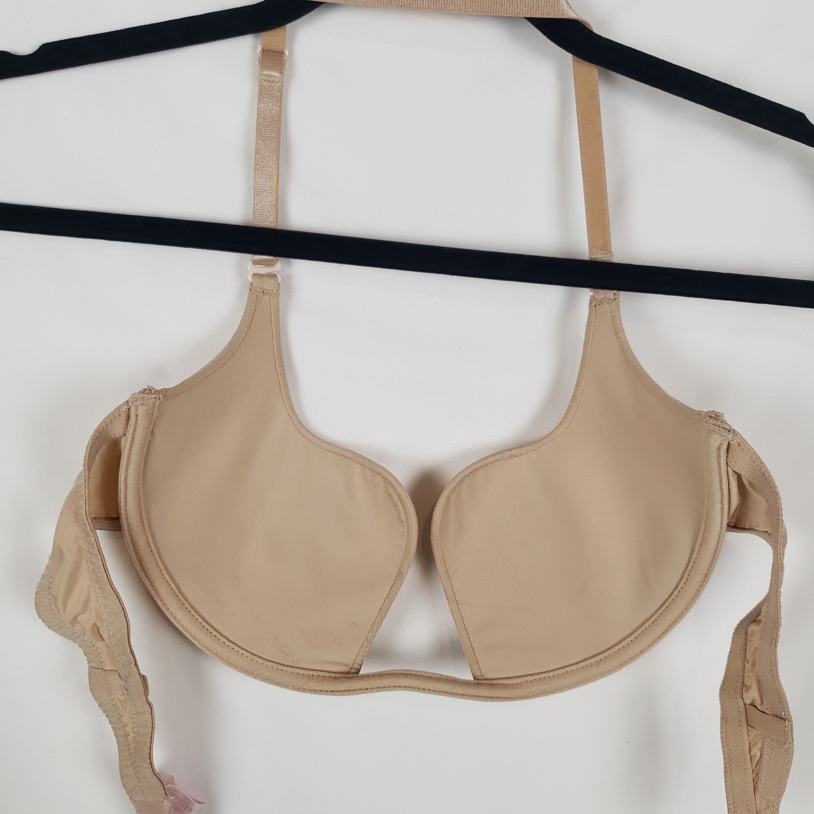 Vintage Victorias Secret Very Sexy Deep Plunge Bra 36C Push-Up Halter Y2K *Stain