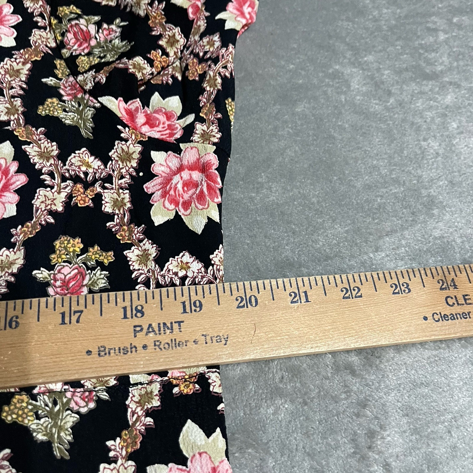 Vintage 80s ZOE California Dress Womens Large Madi Floral Prairie Ruffle Boho