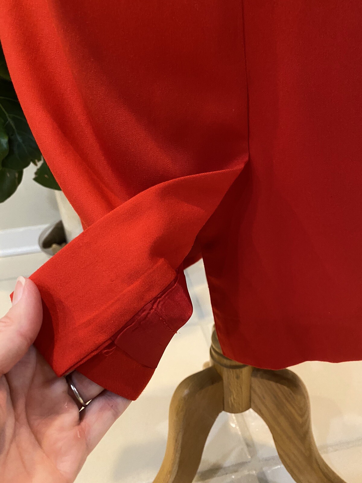 Gilmor Vintage Red Pencil Skirt Lined Elastic Sides Classy Sz 10