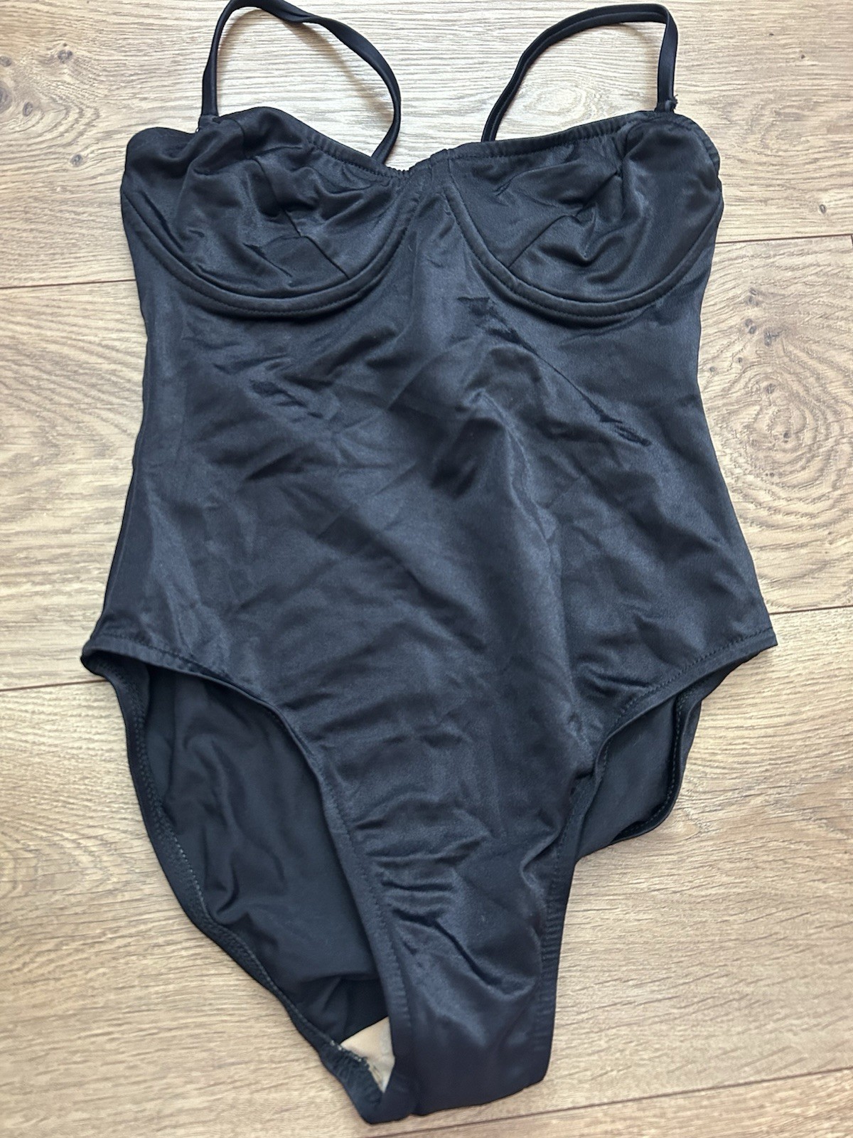 Vintage 80s 90s Avon Fashions Size 7/8 Women’s Swimsuit Black One Peice